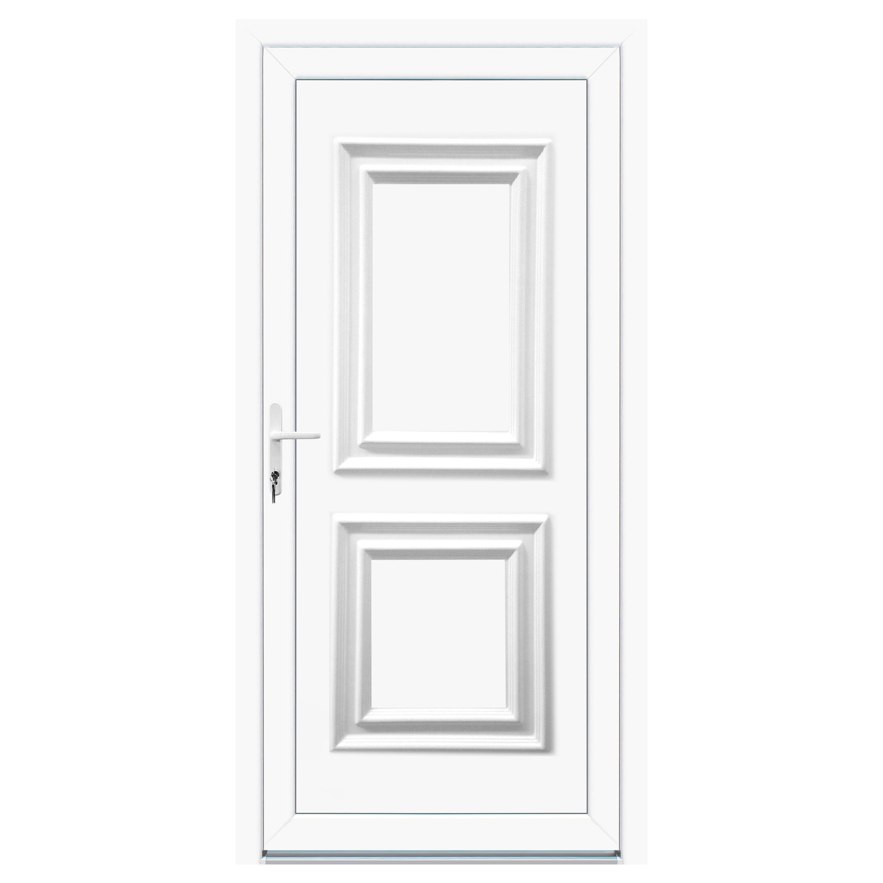 KT46 teli paneles, 100x210 cm, műanyag bejárati ajtó, balos, befele nyíló